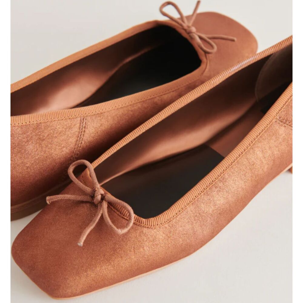 Dolce Vita Brown Flats with Bow Detail - Picture 9 of 10